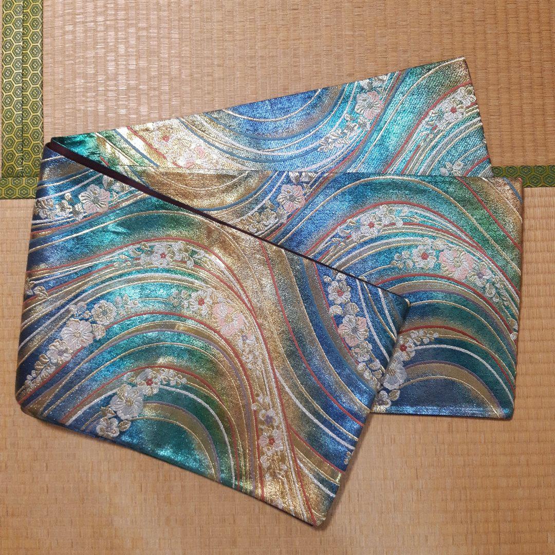 振り袖用全通袋帯　西陣織