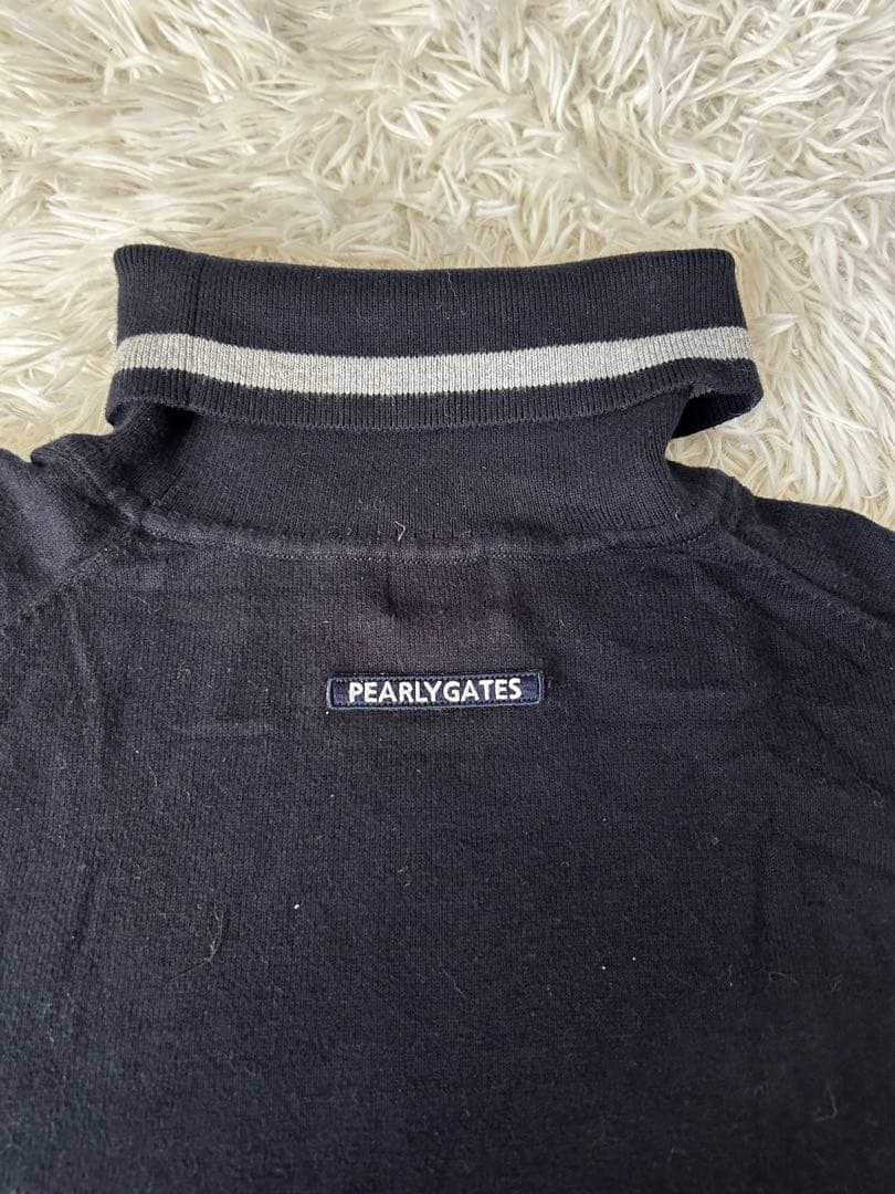 パーリーゲイツ 長袖 ゴルフ ニット セーター ハイネック ネイビー 5
