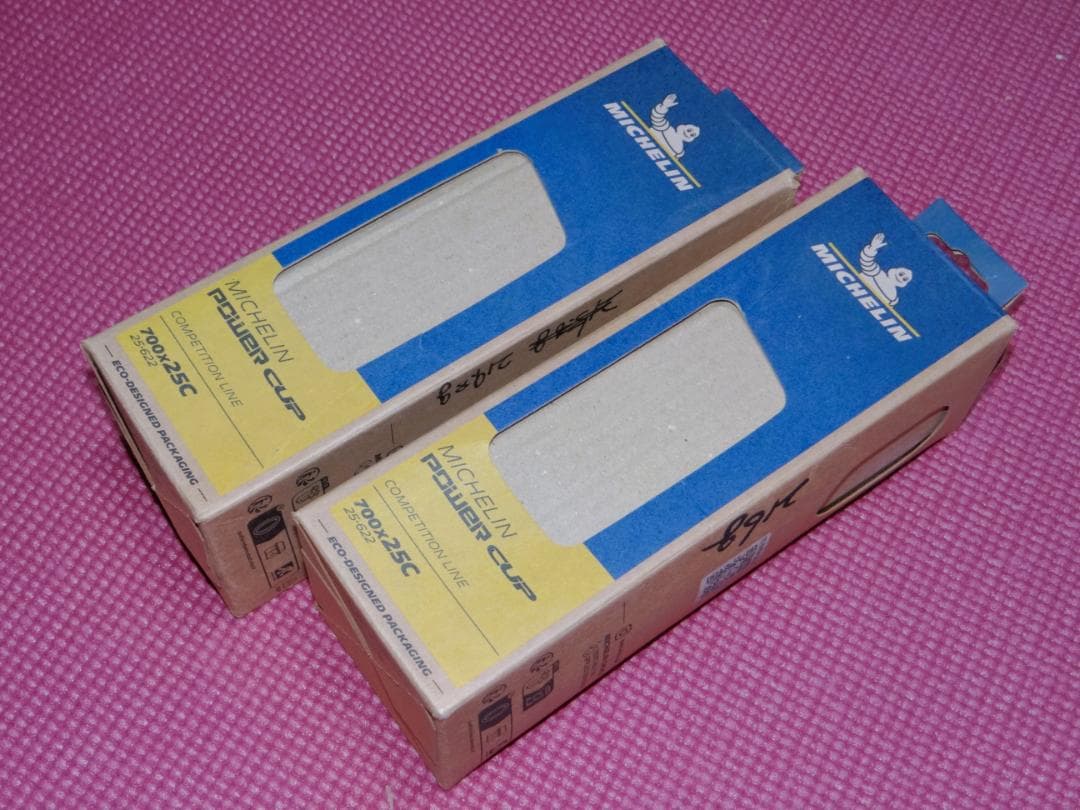 未走行 ミシュラン POWER CUP BLK 25C クリンチャー 2本セット