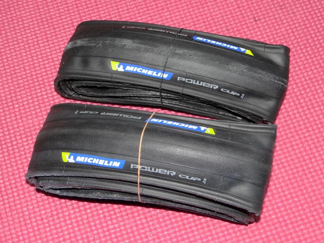 未走行 ミシュラン POWER CUP BLK 25C クリンチャー 2本セット