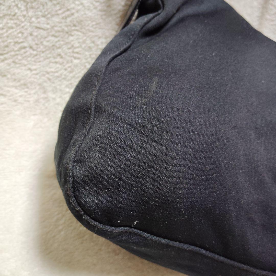 フェンディ　マンマバケット　ワンショルダーバッグ　コットンジャージ　レザー　黒