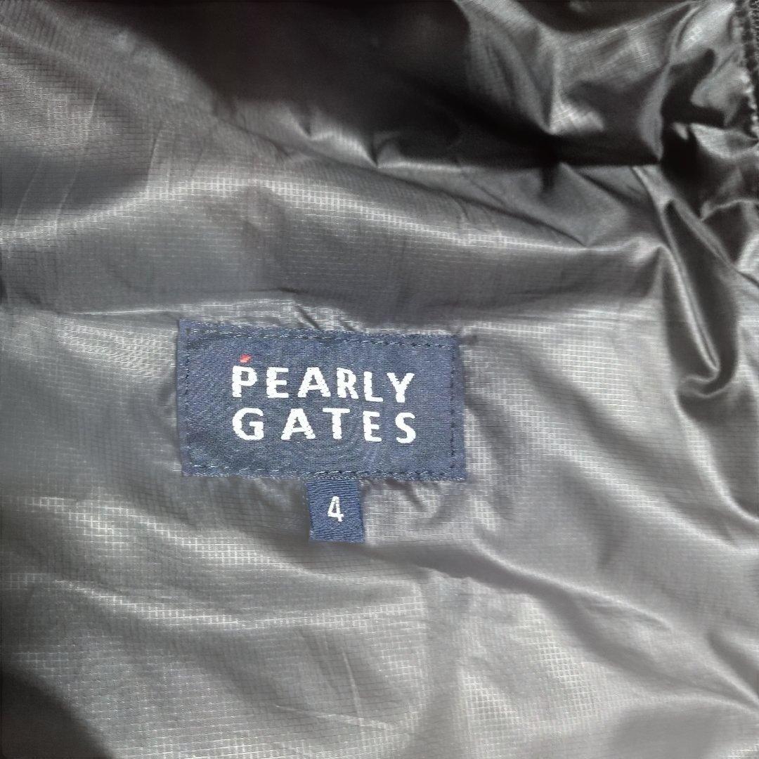 美品 PEARLY GATES パーリーゲイツ ブラック ダウンベスト サイズ4