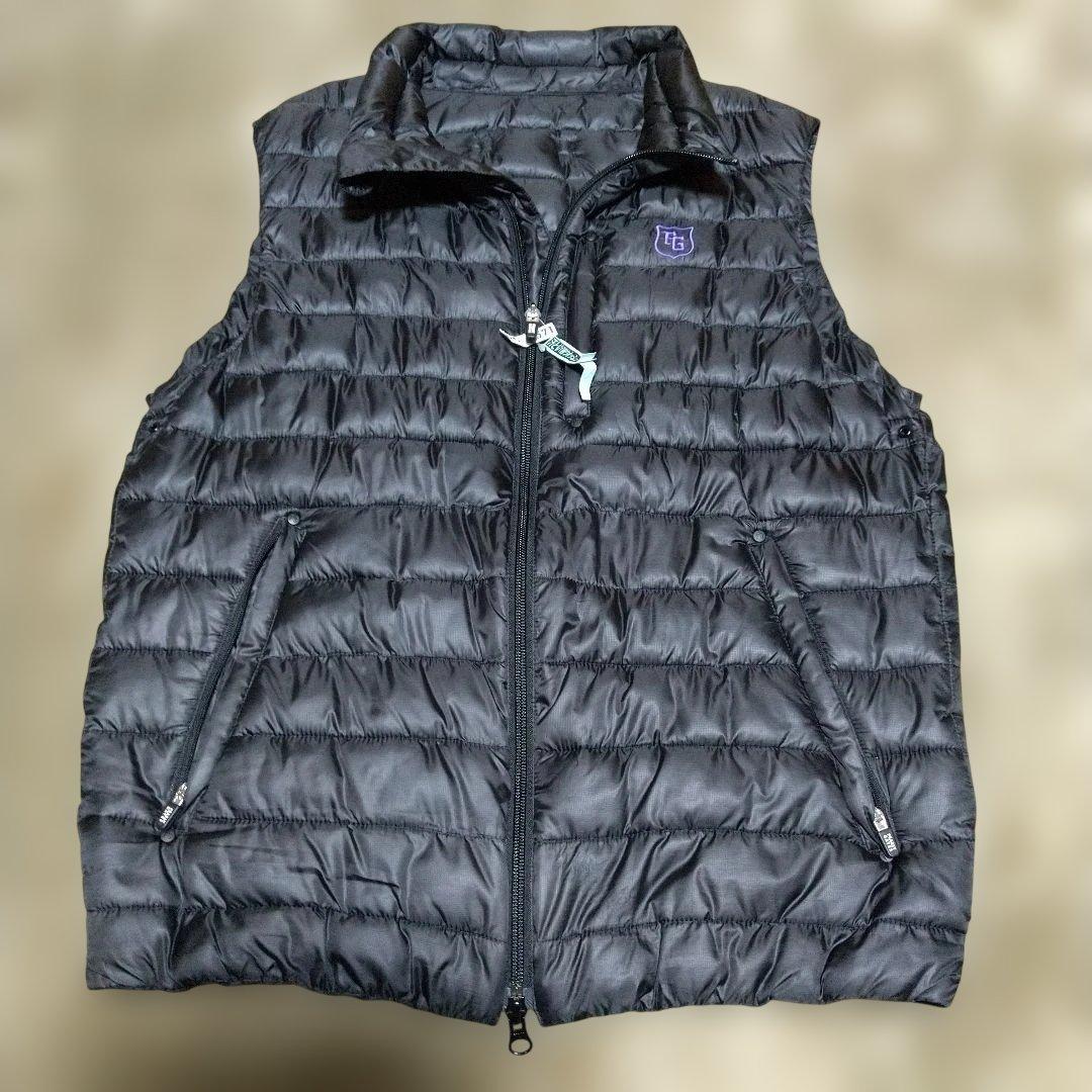 美品 PEARLY GATES パーリーゲイツ ブラック ダウンベスト サイズ4