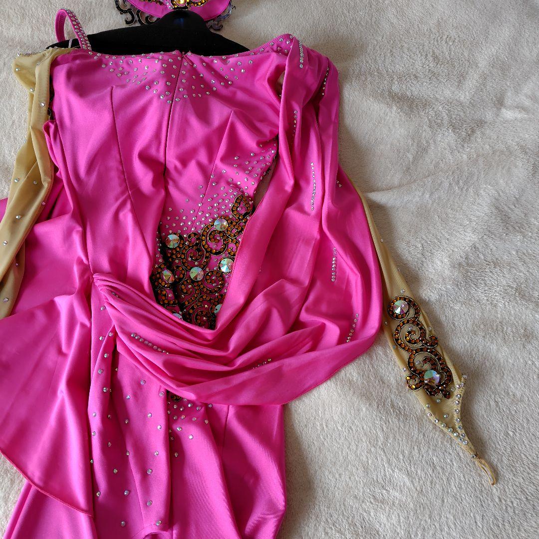 社交ダンス用ピンクラテンドレス