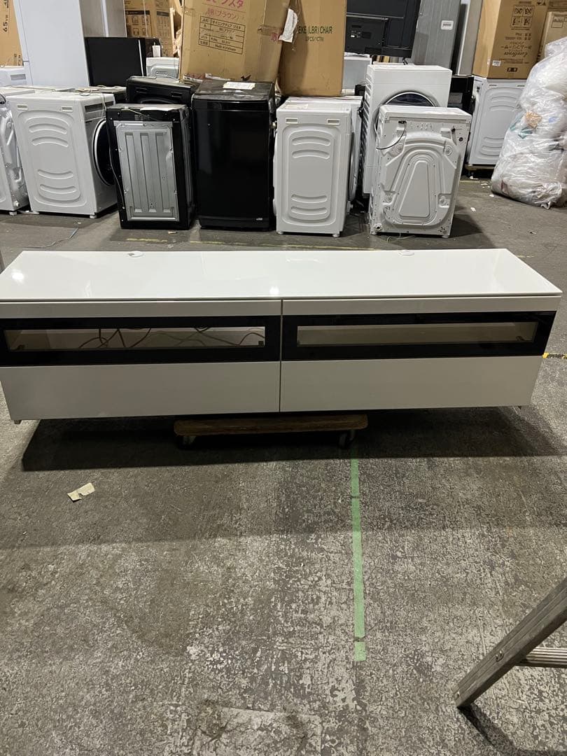 パモウナ 180テレビ台 ホワイト 木製