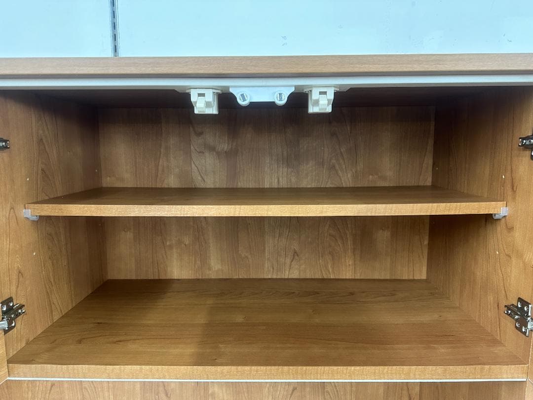 大川家具　食器棚　ブラウン