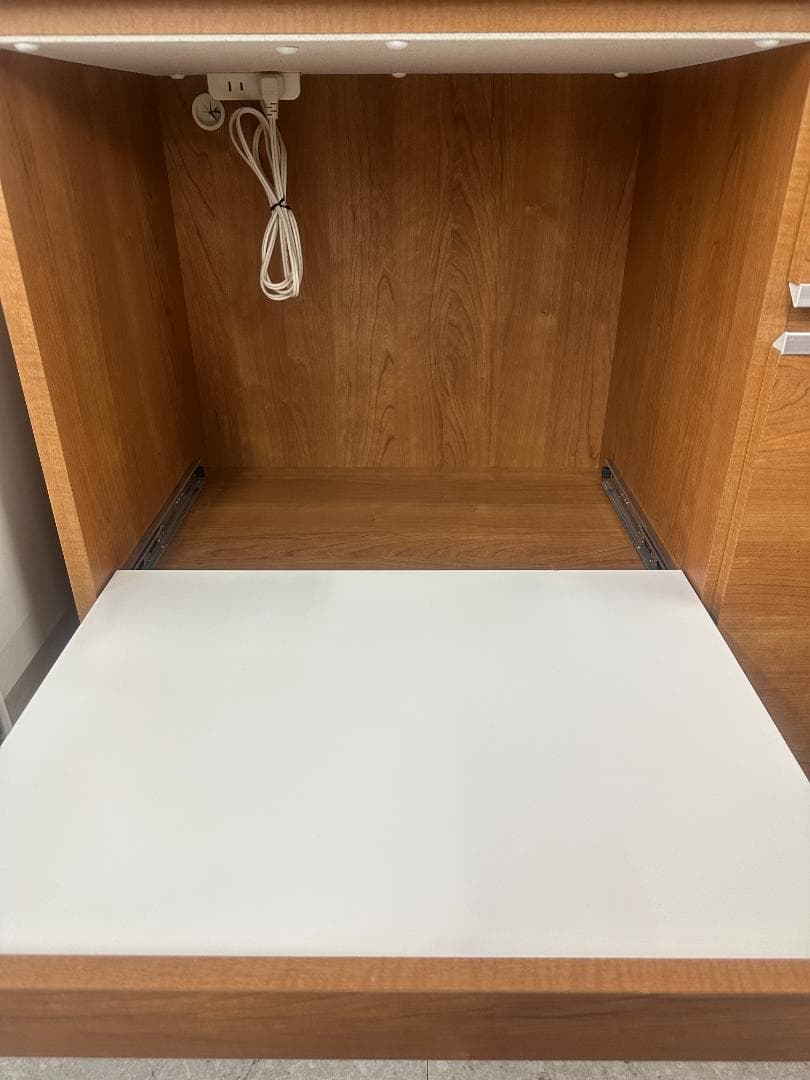 大川家具　食器棚　ブラウン