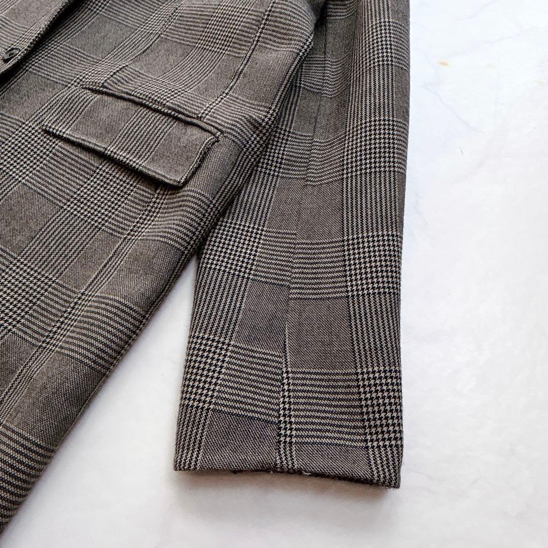 【MUSE de DeuxiemeClasse】リバーコート　ロング　チェック柄