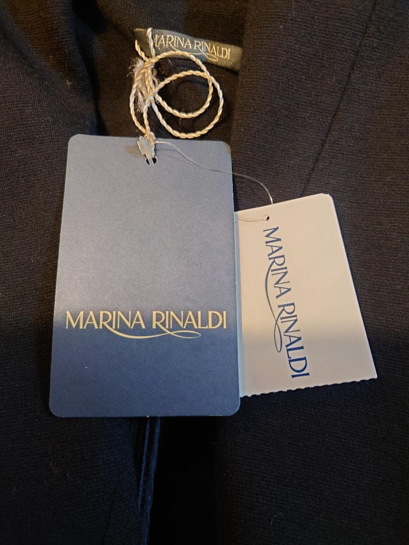 再値下げ☆新品タグ付き☆MARINA RINALDI ウールジャージーコート黒