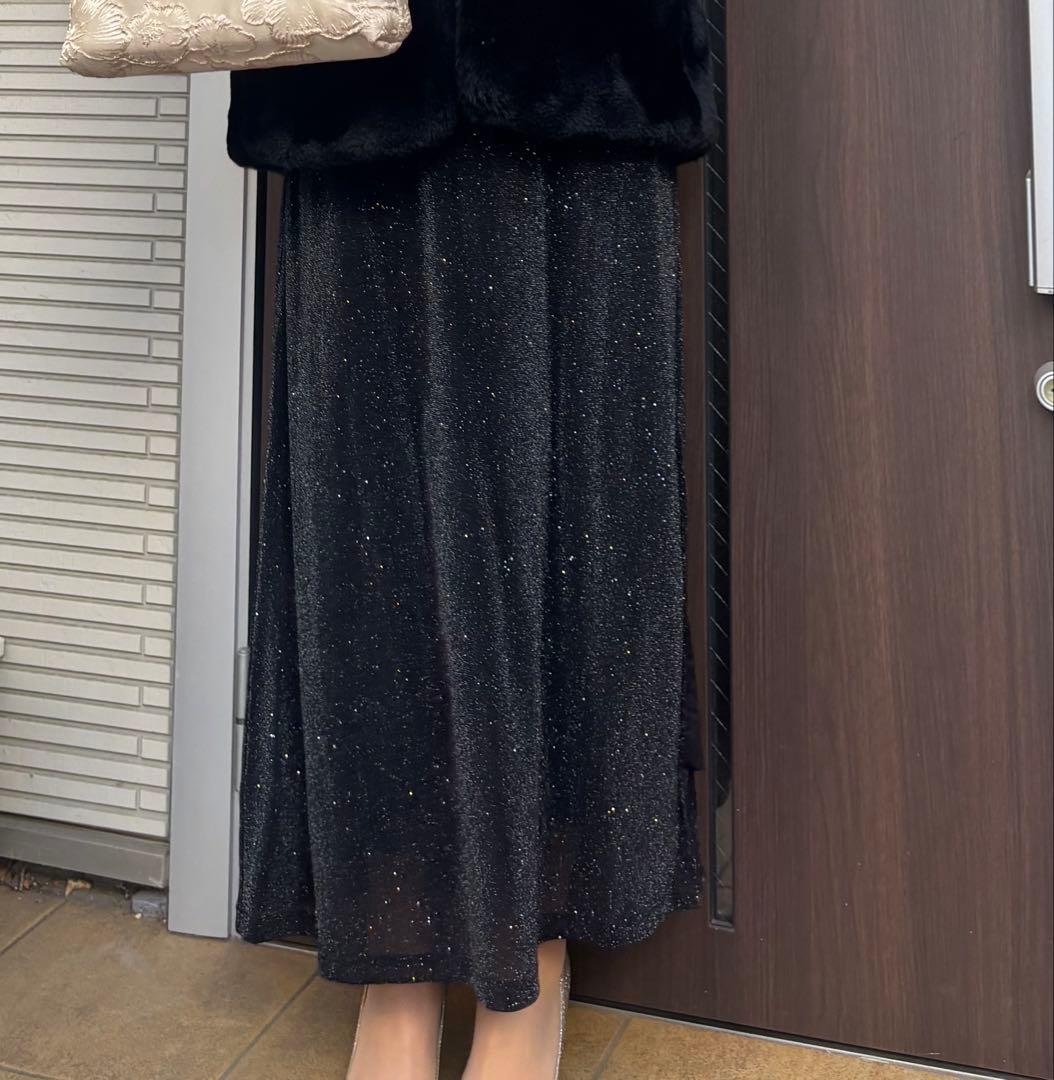 Leja ブラックレース オケージョンドレス　黒