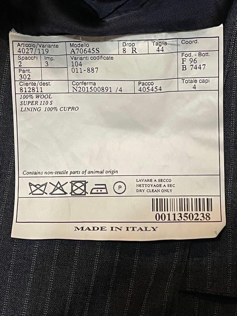 Belvestベルベスト◇イタリア製◇メンズスーツセットアップ