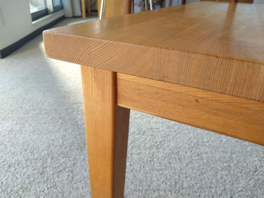 【美品】MUJI無印良品 タモ材ローテーブル/座卓/センター机/カフェラウンジ