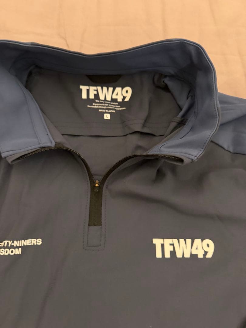 メンズウェア TFW49 LS HARF MOCKNECK BLUEGREY L