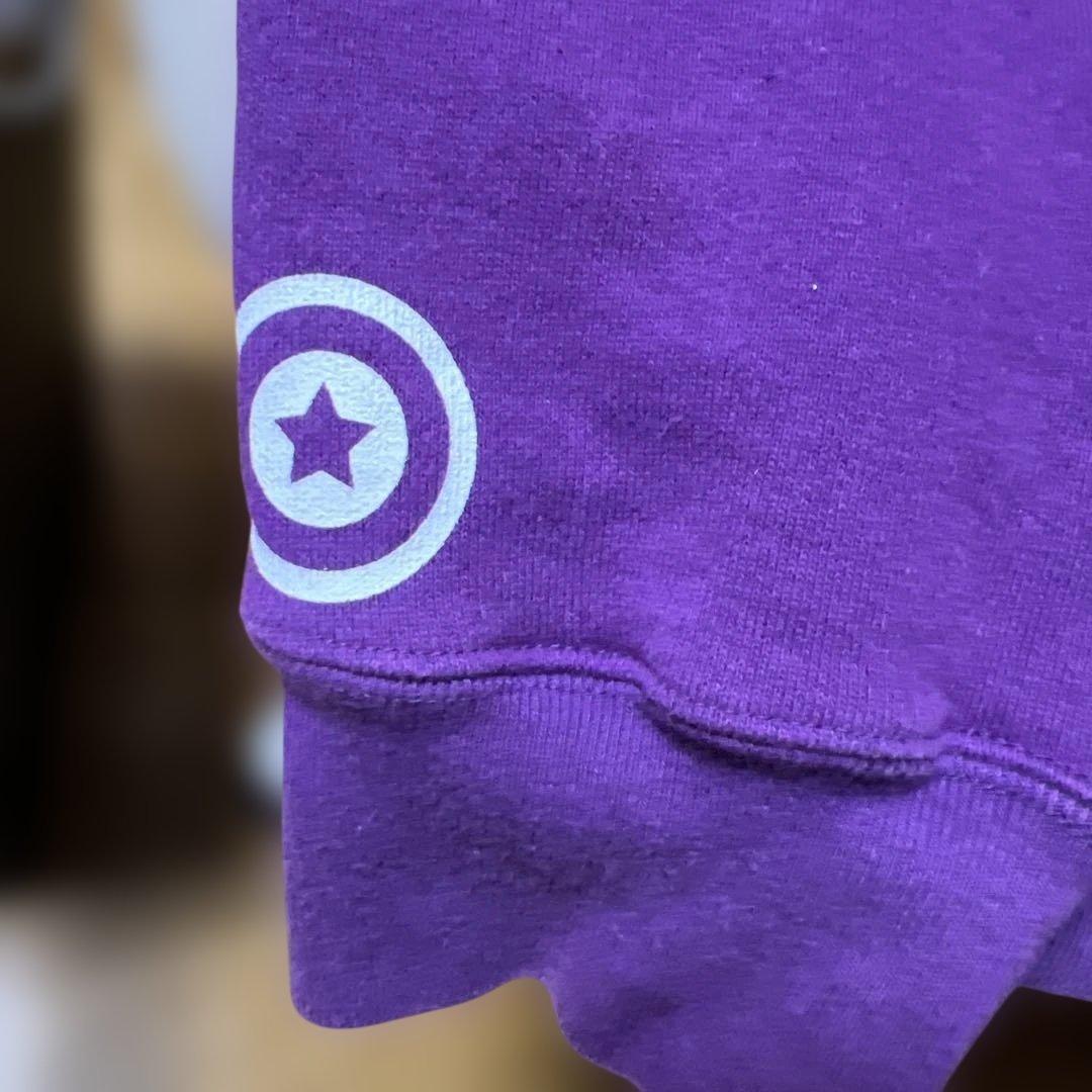 A BATHING APE シャークパーカー　パープル色　Mサイズ　美品