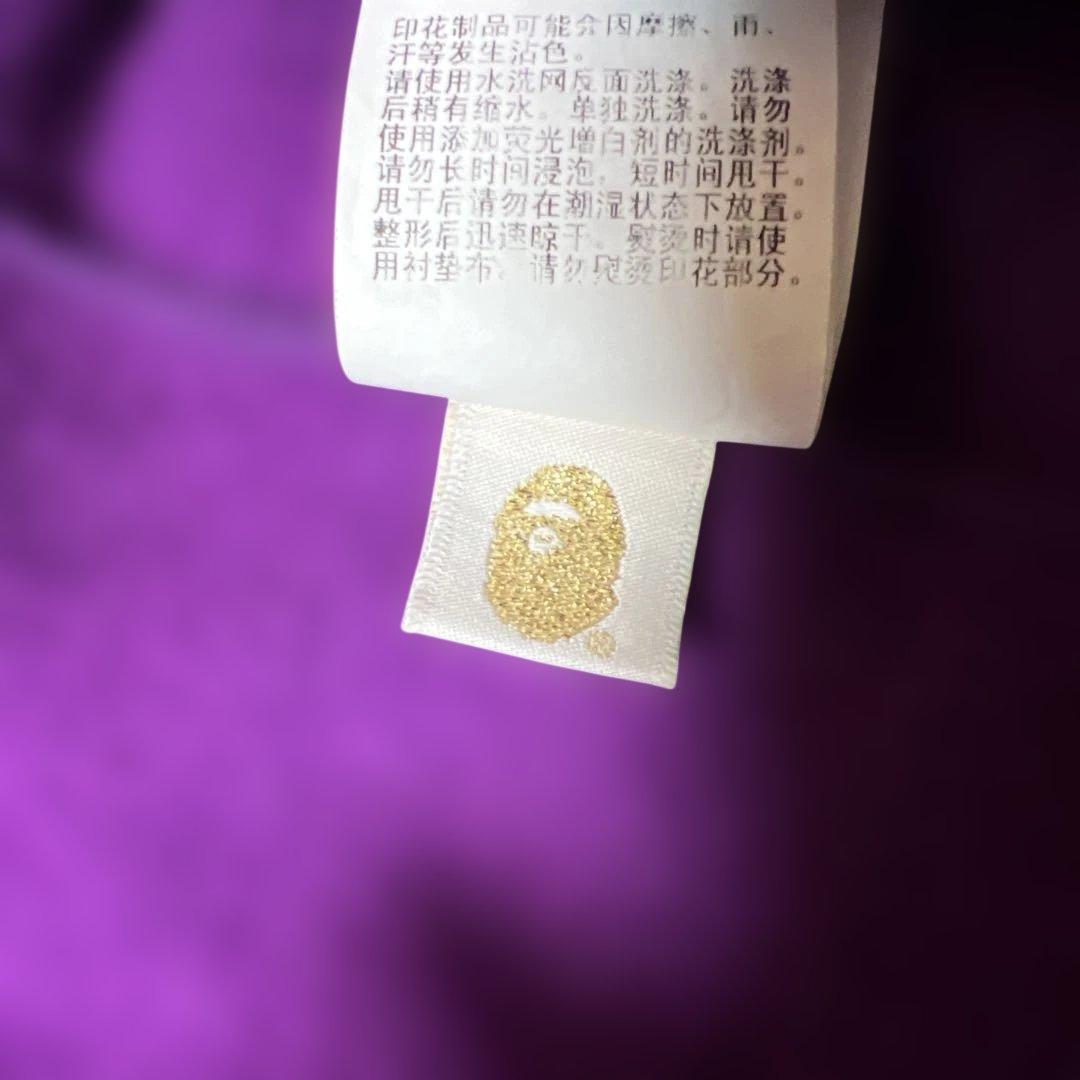 A BATHING APE シャークパーカー　パープル色　Mサイズ　美品