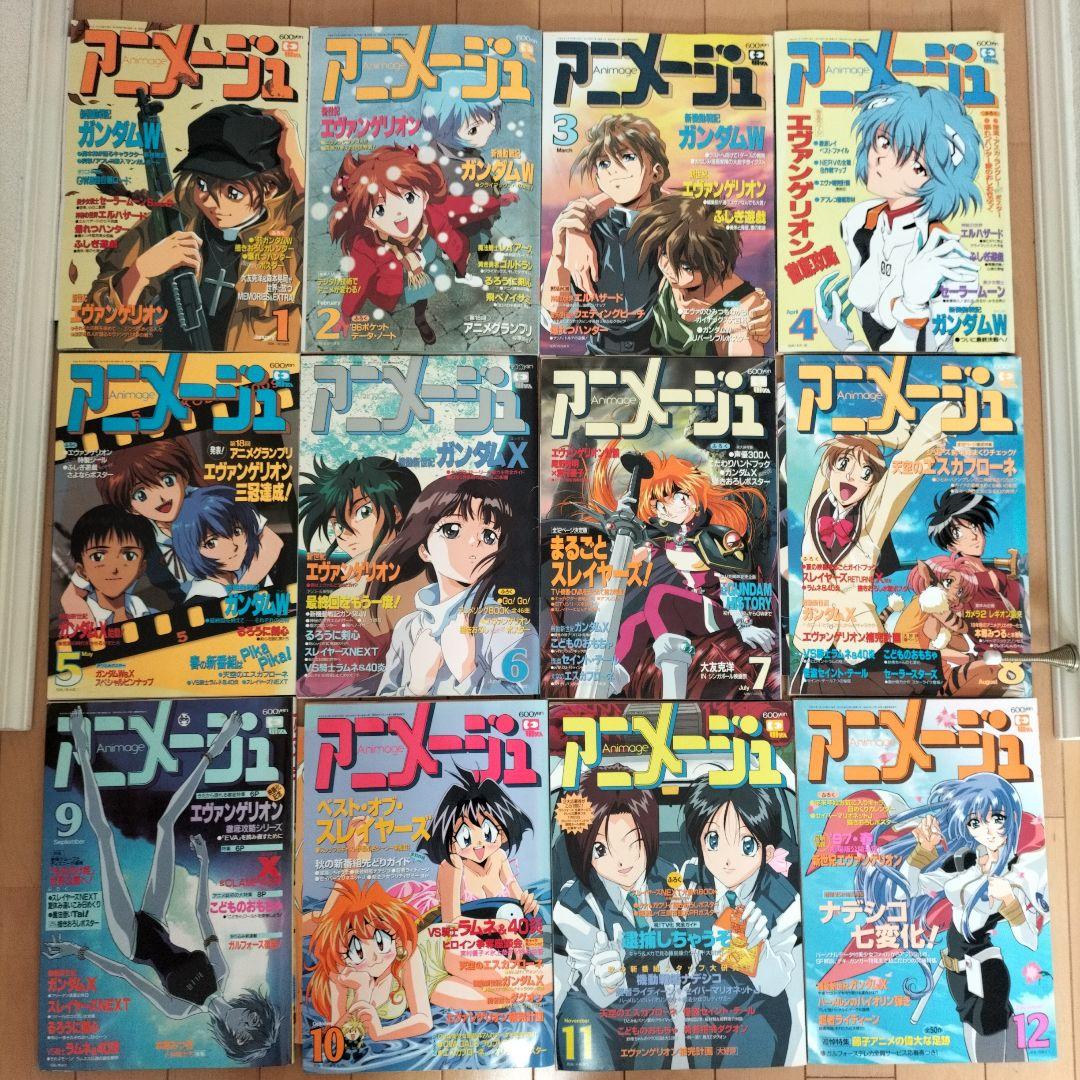 【新品同様】アニメージュ〈12冊セット〉1996年1月号〜12月号　ふろく付き