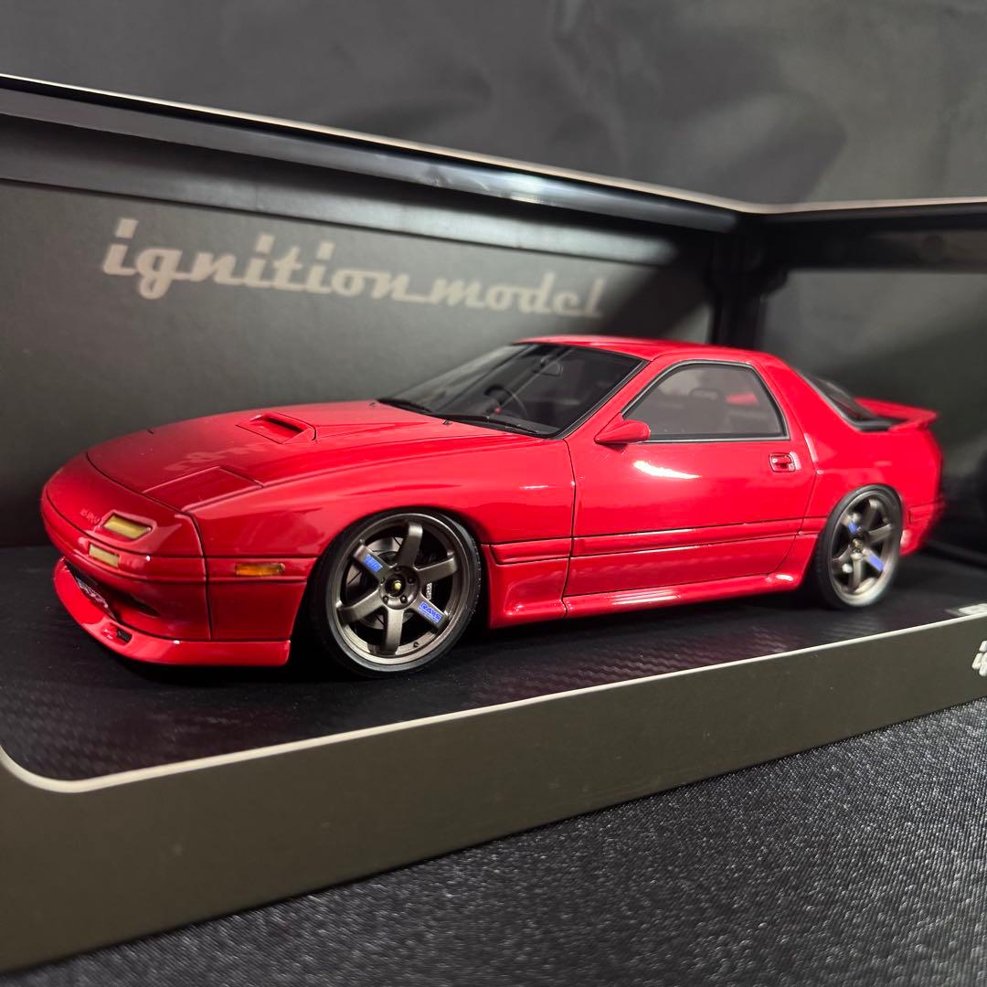 イグニッションモデル1/18 RX7 FC3S Red IG0218 廃盤レア