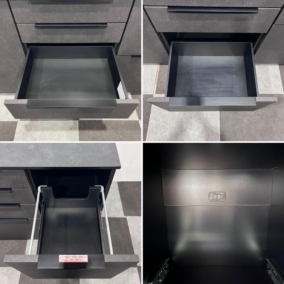 サンキコーポレーション SAZAVY キッチンカウンター 食器棚 家具No078