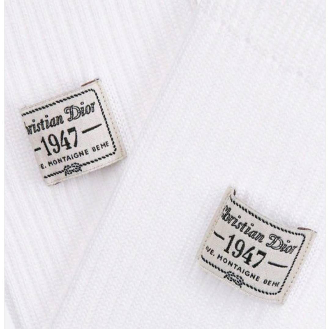 【Christian Dior】靴下 ソックス ホワイト 1947 メンズ