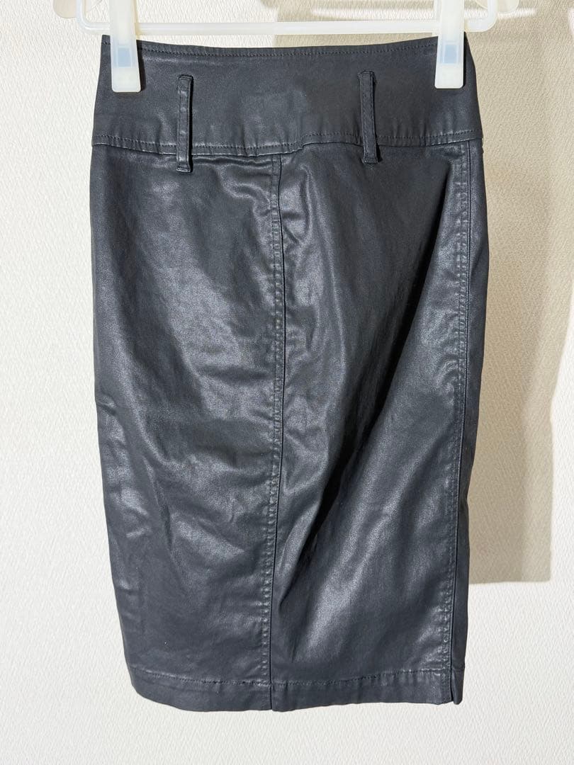 ジャンポールゴルチェ コーティングデニムスカート ストレッチ