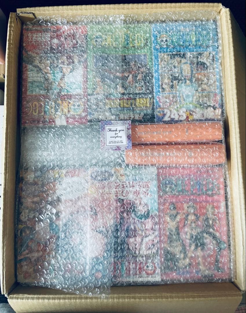 (13) ワンピース　全112巻初版本　帯☆チラシ全巻 + おまけ