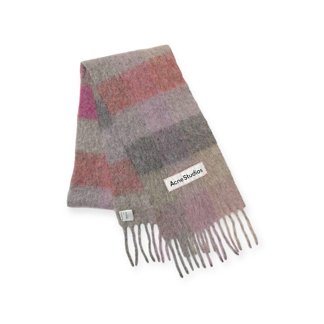 【正規品】Acne Studios アクネ モヘア マフラー ストール ピンク