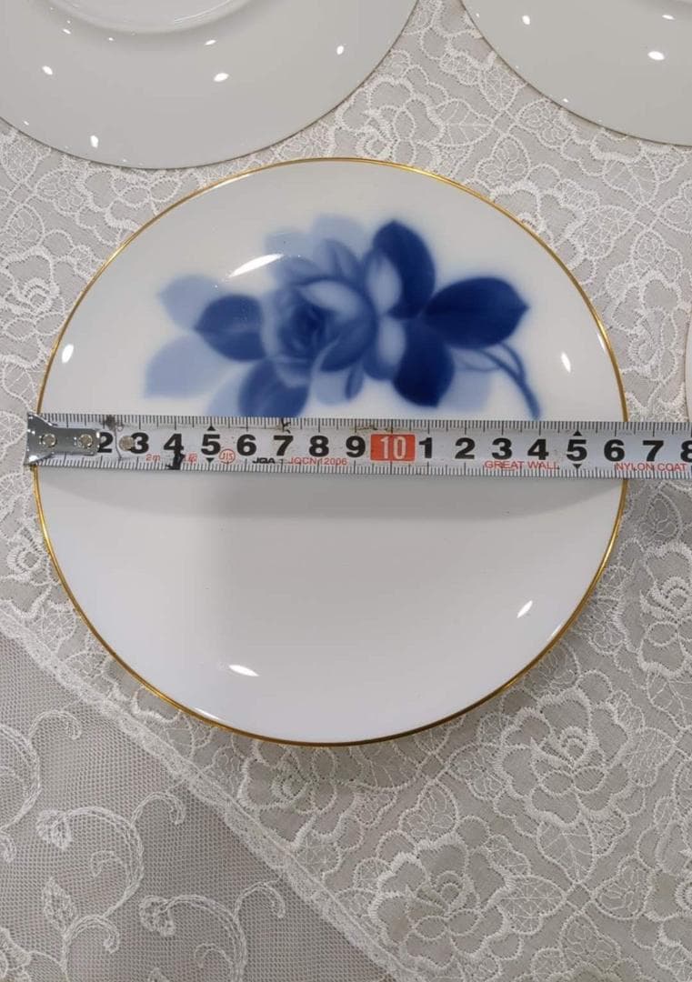 大倉陶園　ブルーローズ　16cm プレート　5枚セット