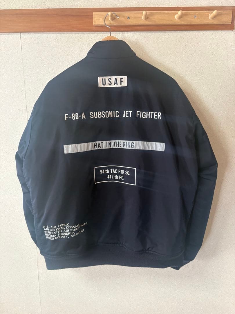 avirex ステンシル ジャケット 'ハット イン ザ リング' ネイビーXL