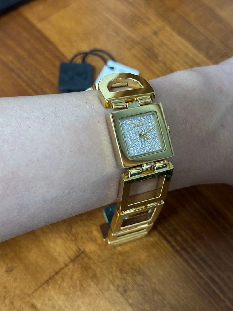 D&G ゴールド アナログ 腕時計