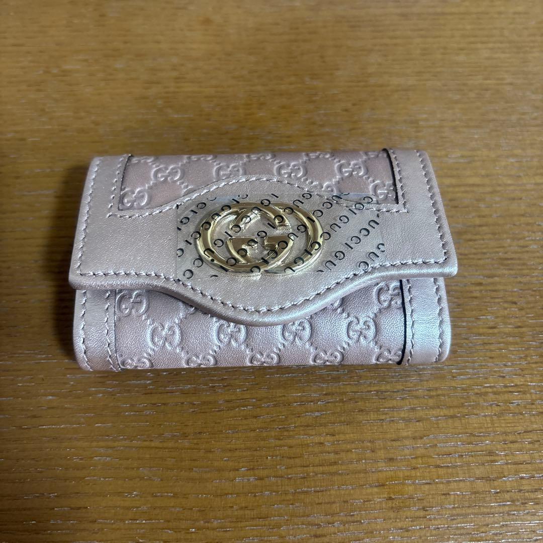 GUCCI　グッチ　インターロッキング　Ｇグッチシマ６連キーケース