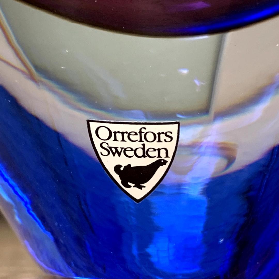 Orrefors オレフォス 花瓶 花器 フラワーベース 中古品 スウェーデン