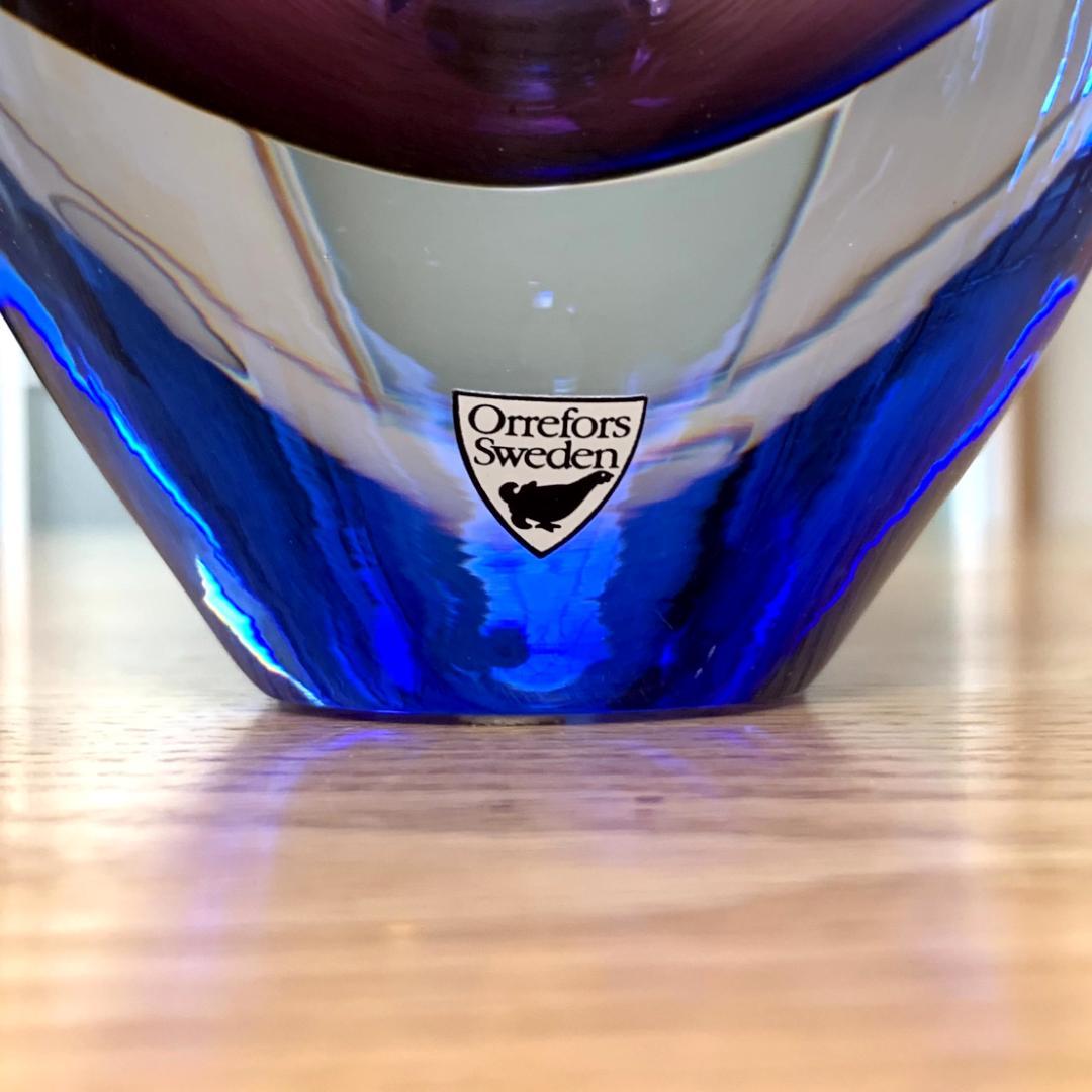 Orrefors オレフォス 花瓶 花器 フラワーベース 中古品 スウェーデン