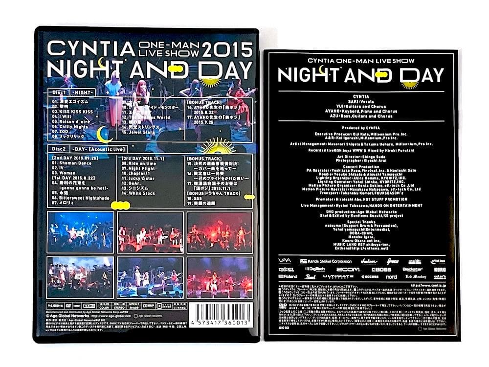 廃盤 DVD CYNTIA LIVE SHOW NIGHT AND DAY