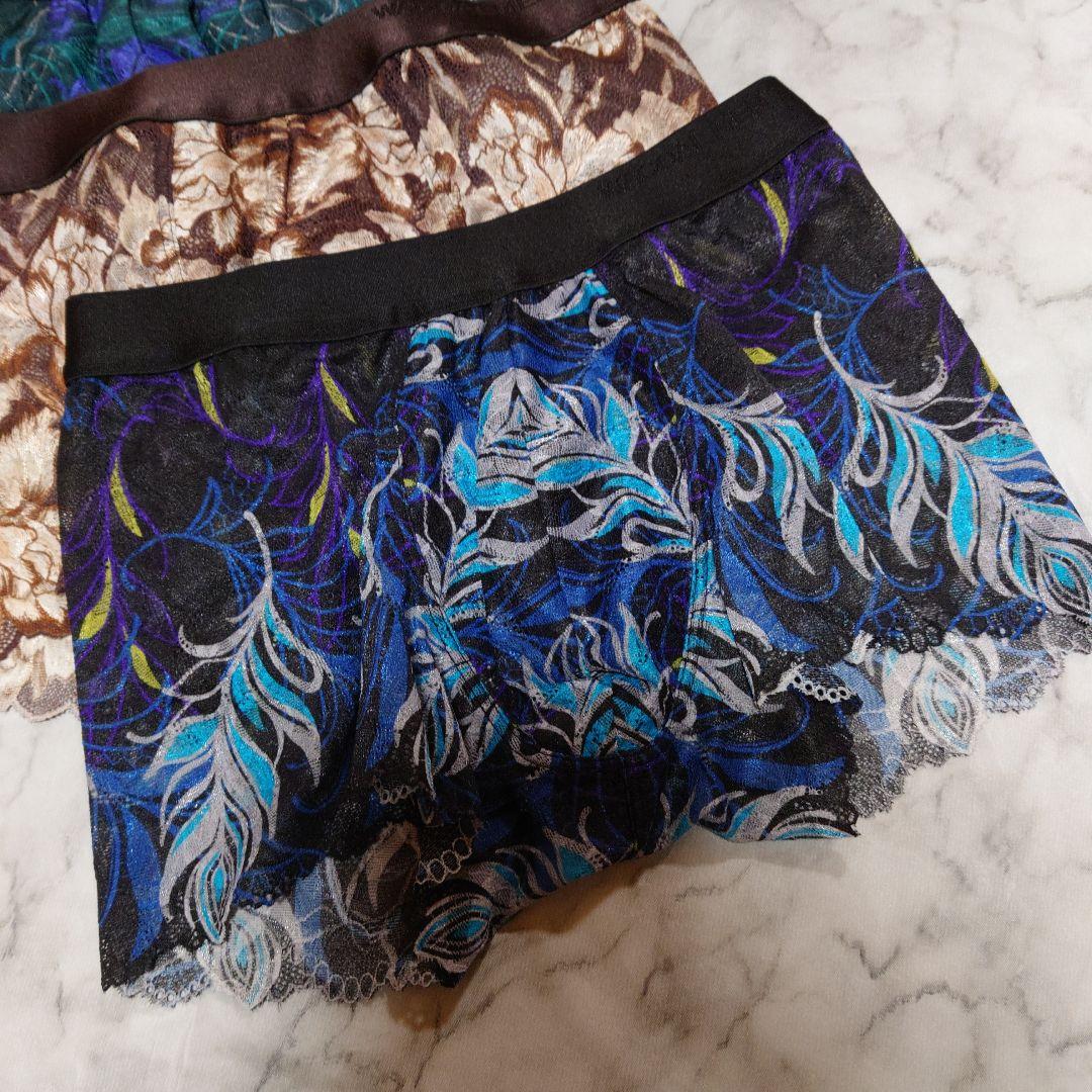 コレクション限定貴重なワコールレースボクサーパンツ 3枚セット新品未使用M