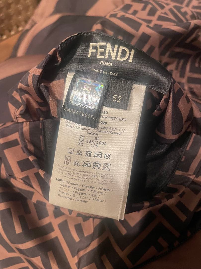 【カズ】FENDI ダウンベスト サイズ52