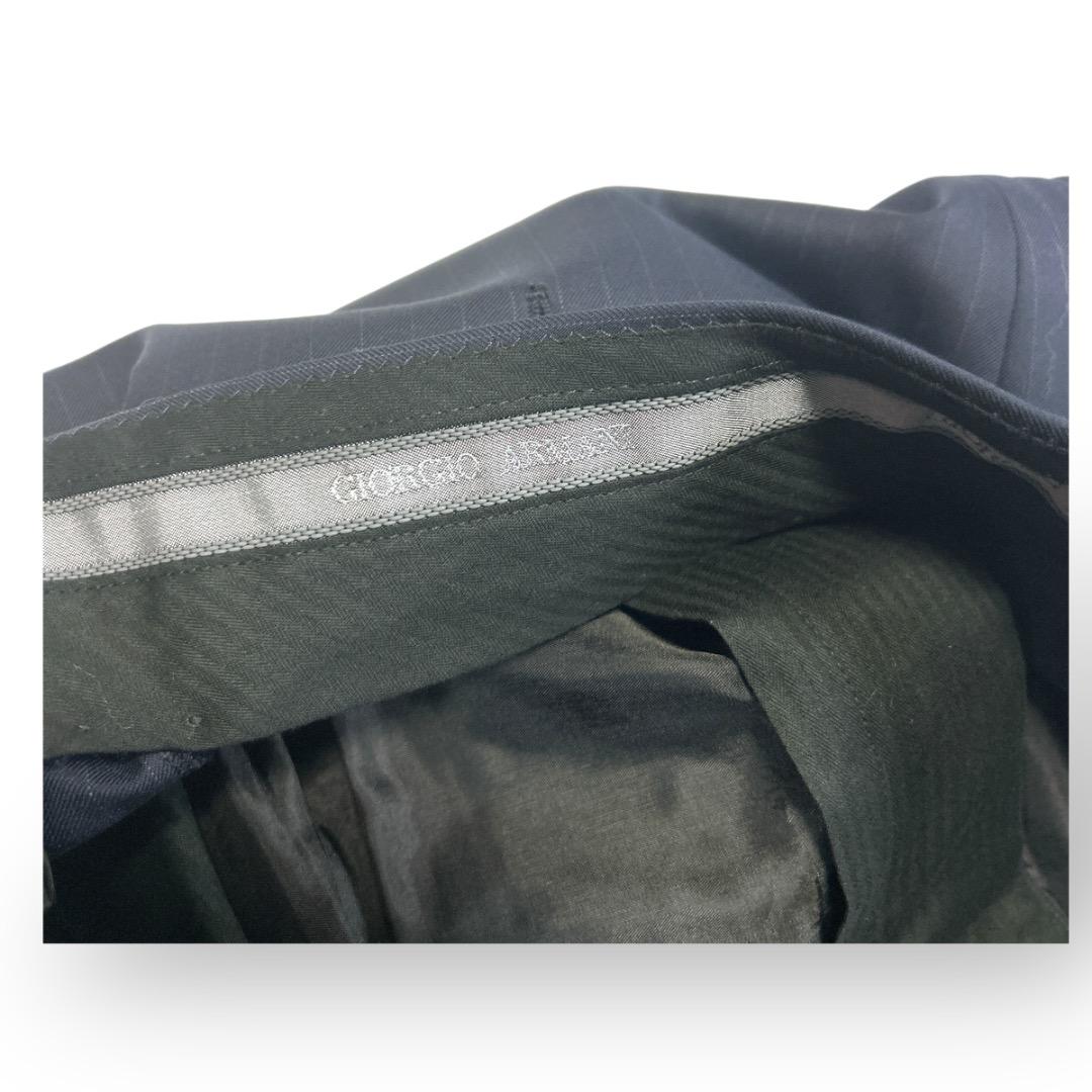 美品　ジョルジオアルマーニ　紺ブレ　セットアップ　ネイビー　紺色　高級　イタリア