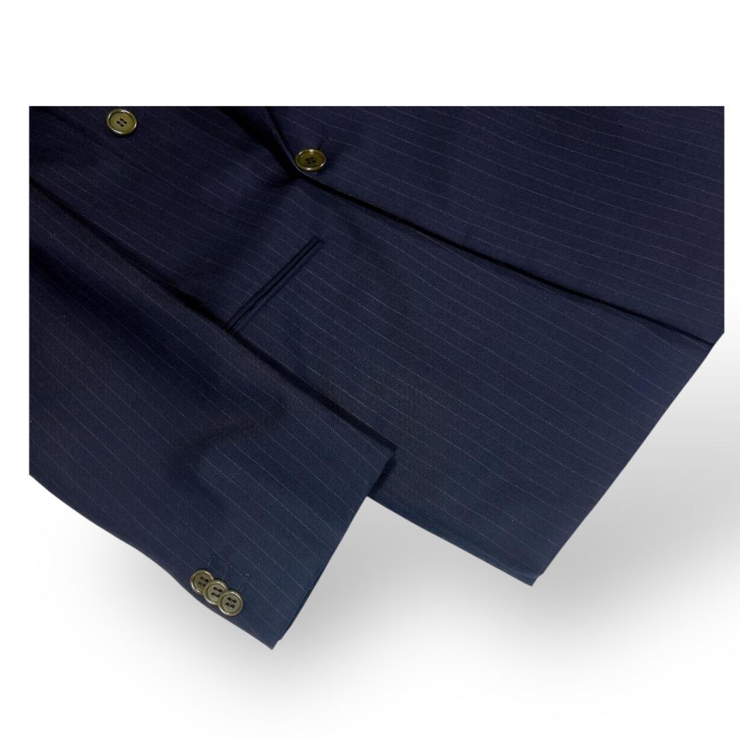 美品　ジョルジオアルマーニ　紺ブレ　セットアップ　ネイビー　紺色　高級　イタリア