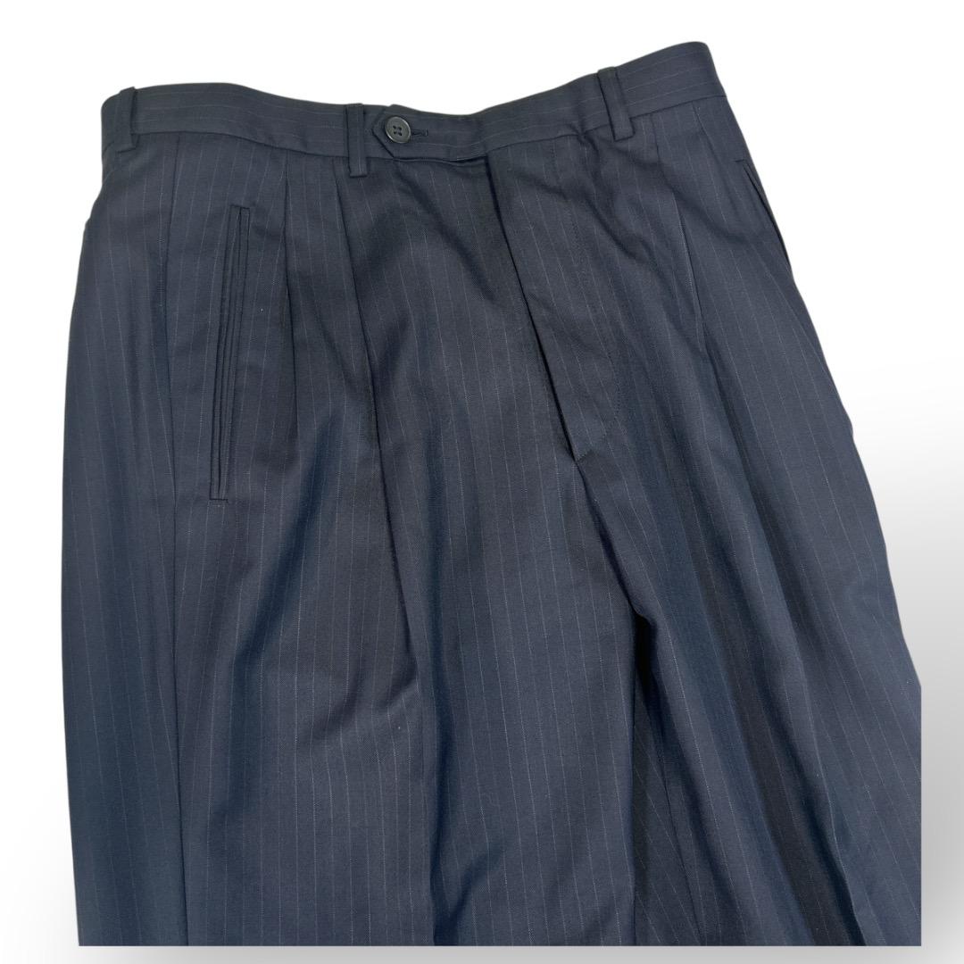 美品　ジョルジオアルマーニ　紺ブレ　セットアップ　ネイビー　紺色　高級　イタリア