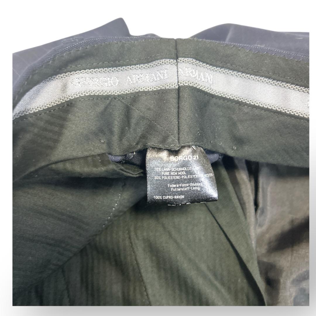 美品　ジョルジオアルマーニ　紺ブレ　セットアップ　ネイビー　紺色　高級　イタリア