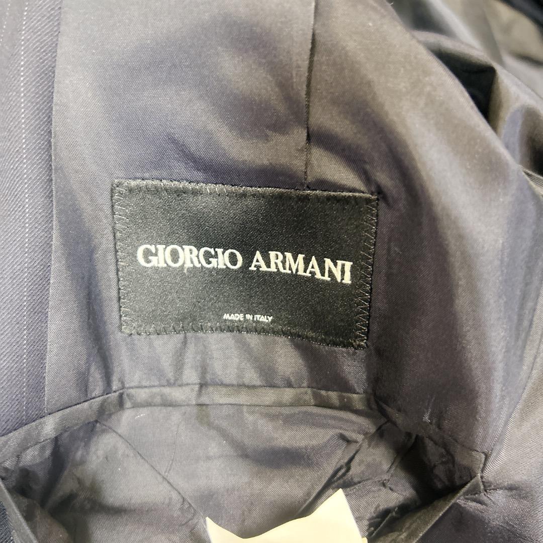 美品　ジョルジオアルマーニ　紺ブレ　セットアップ　ネイビー　紺色　高級　イタリア