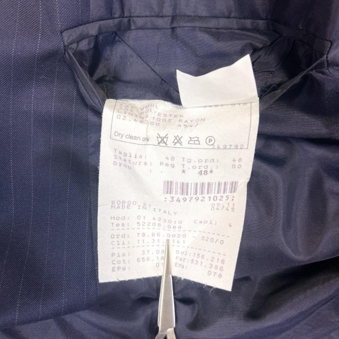 美品　ジョルジオアルマーニ　紺ブレ　セットアップ　ネイビー　紺色　高級　イタリア
