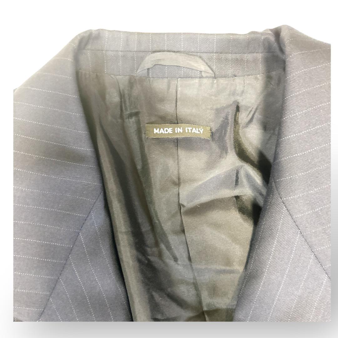 美品　ジョルジオアルマーニ　紺ブレ　セットアップ　ネイビー　紺色　高級　イタリア