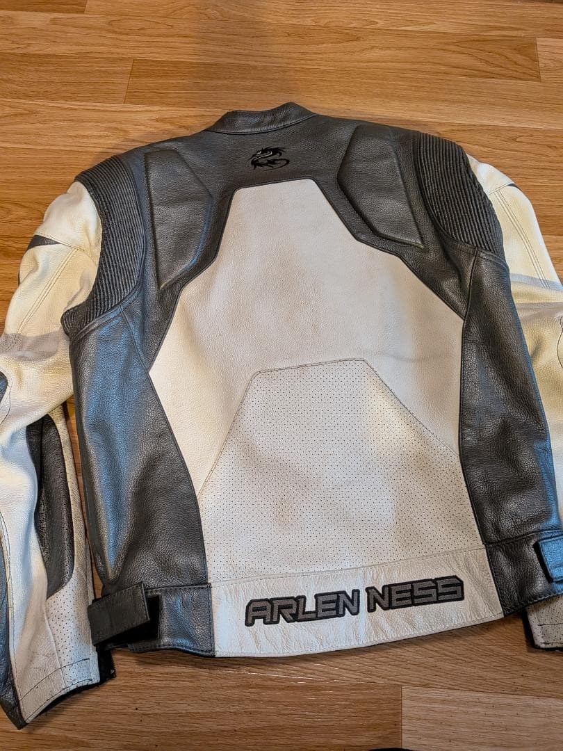 ARLEN NESS レザー ジャケット ホワイト/ブラック
