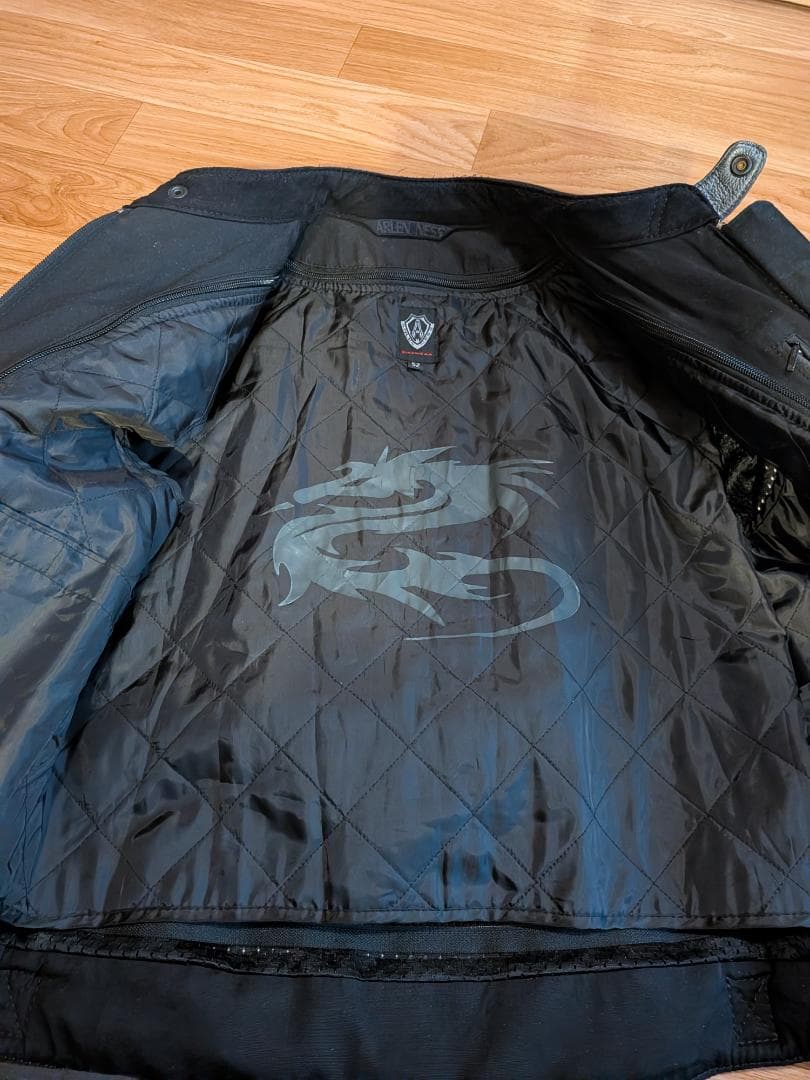 ARLEN NESS レザー ジャケット ホワイト/ブラック