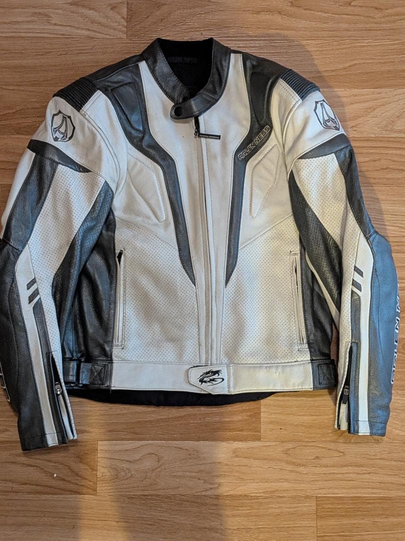 ARLEN NESS レザー ジャケット ホワイト/ブラック