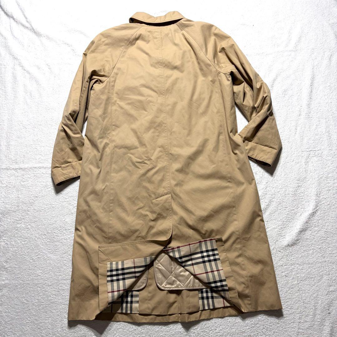 BURBERRY ステンカラーコート　ライナー付　ブラウン　ノバチェック　11