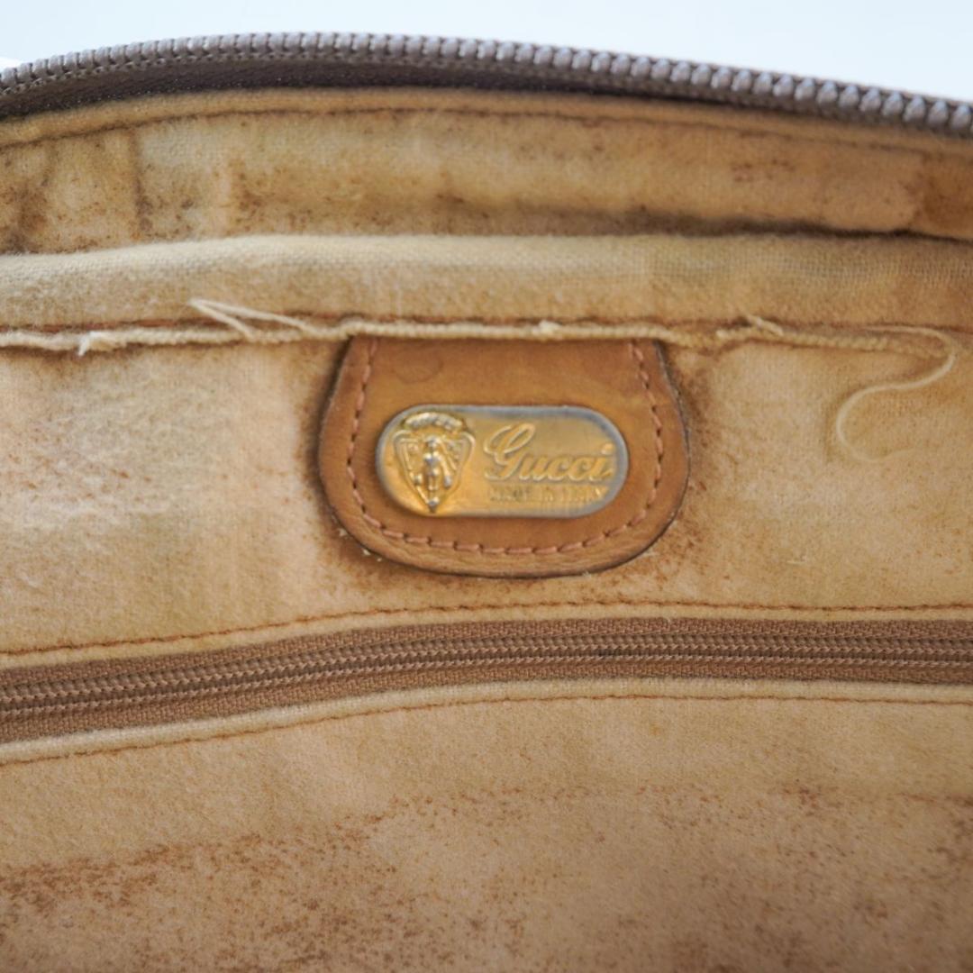 GUCCI ショルダーバッグ GGロゴ イタリア製 ブラウン@AH10