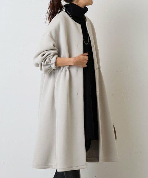 極美品 BEARDSLEY ビアズリー ダンボールギャザーコート