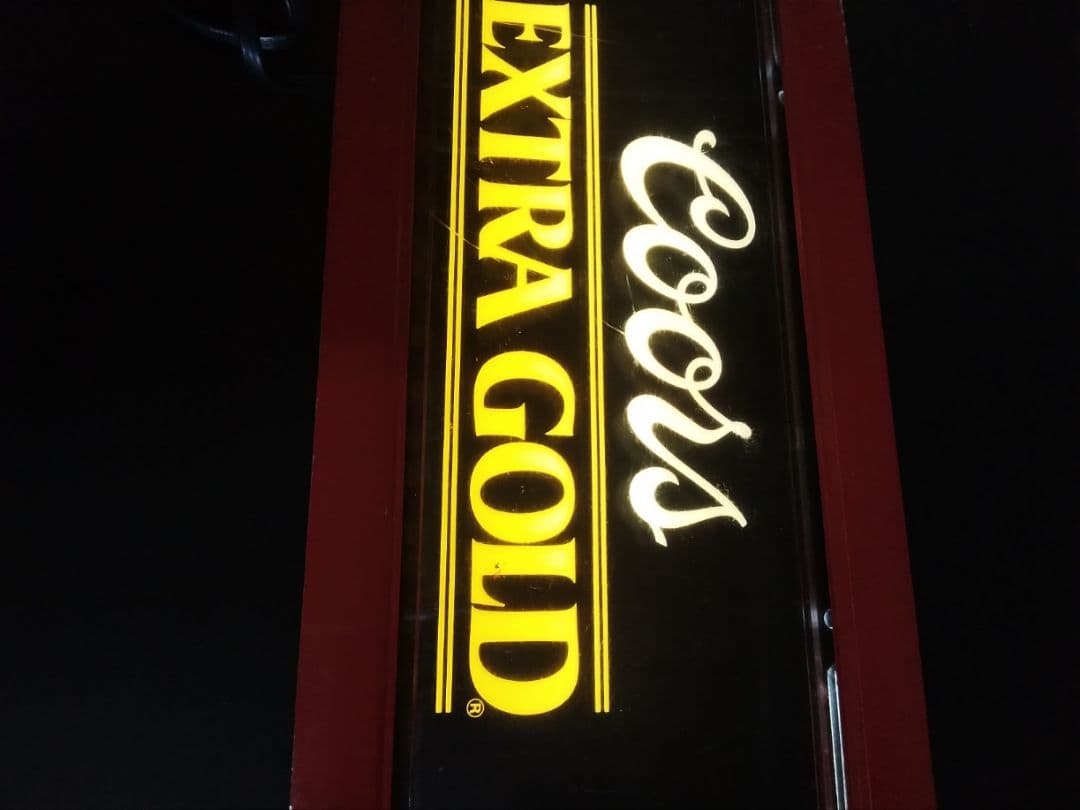 クアーズビール　ヴィンテージ電飾サイン　クアーズエクストラゴールド