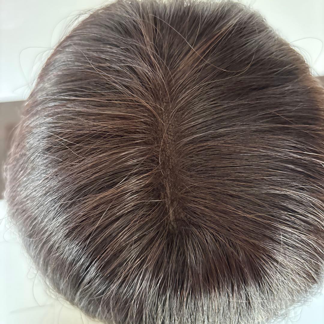 たこ　超美品　医療用　フルウィッグ　ダークブラウン ボブスタイル